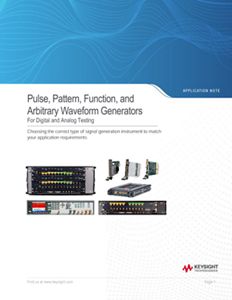 Pulse, Pattern, Function, and Arbitrary Waveform Generators