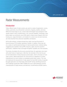 Radar Measurements