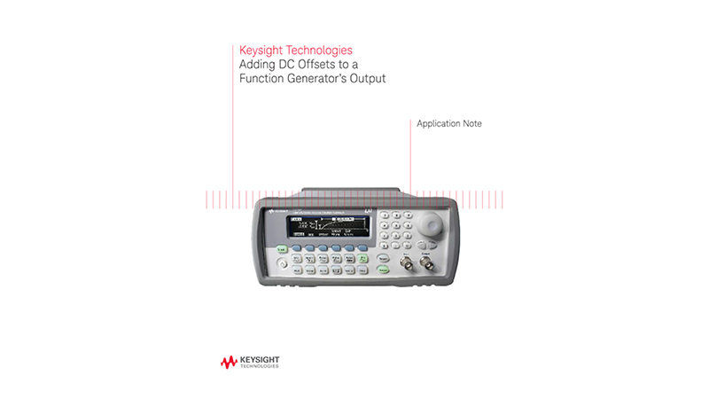 How to Add DC Offsets to a Function Generator's Output