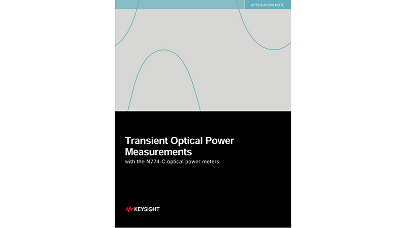 Transient Optical Power Measurements with the N774-C Optical Power Meters