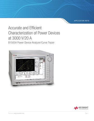 Accurate and Efficient Characterization of Power Devices at 3000 V ...
