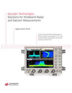 Solutions for Wideband Radar and Satcom Measurements