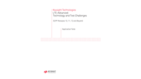 3GPP LTE Advanced: Technology and Test Challenges