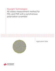 Methods For Per And Pdl Measurements With A Polarization Scrambler Keysight