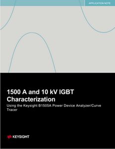 IGBT Measurements and Characterization using the B1505A | Keysight