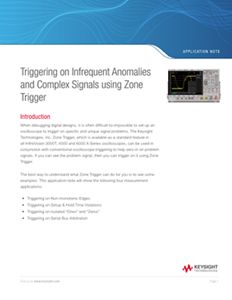 Triggering on Infrequent Anomalies and Complex Signals using Zone Trigger