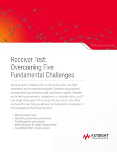 Receiver Test: Overcoming Five Fundamental Challenges