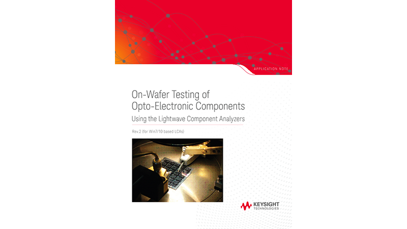 On-Wafer Testing of Opto-Electronic Components – Rev2