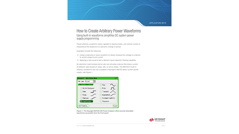 How to Create Arbitrary Power Waveforms