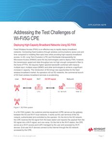 Addressing the Test Challenges of Wi-Fi/5G CPE