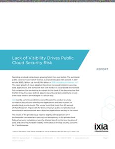 Lack of Visibility Drives Public Cloud Security Risk