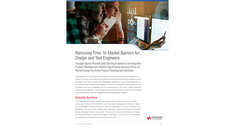 Removing Time-To-Market Barriers for Design and Test Engineers