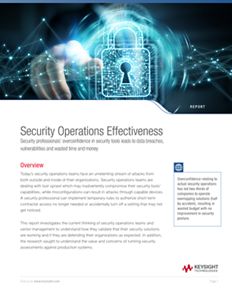 Security Operations Effectiveness