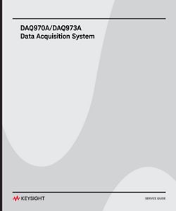 DAQ970A/DAQ973A Data Acquisition System - Service Guide 