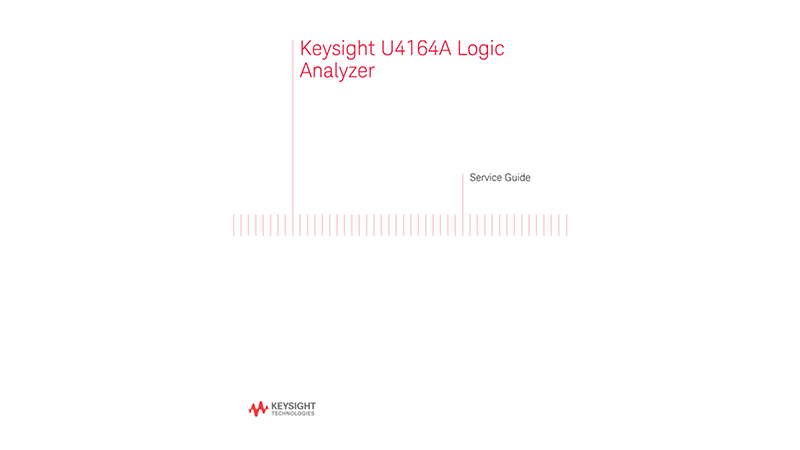 U4164A Logic Analyzer Service Guide