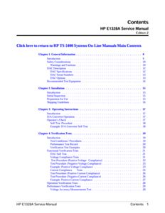 HP E1328A Service manual | Keysight