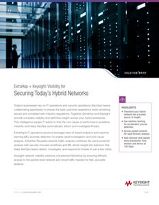 ExtraHop + Keysight: Visibility for Securing Today's Hybrid Networks