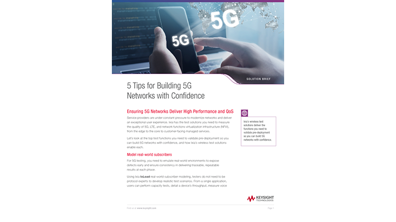 5 Tips for Building 5G Networks with Confidence