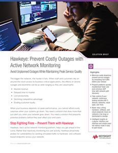 Hawkeye: Prevent Costly Outages with Active Network Monitoring