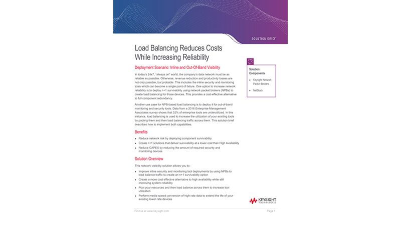 Load Balancing Reduces Costs While Increasing Reliability