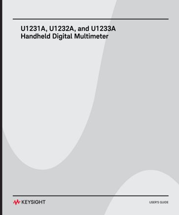 User S Guide For U1231a U1232a And U1233a Handheld Digital Multimeter Keysight
