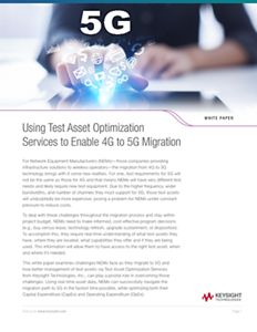 4G to 5G Transition with Test Asset Optimization Services