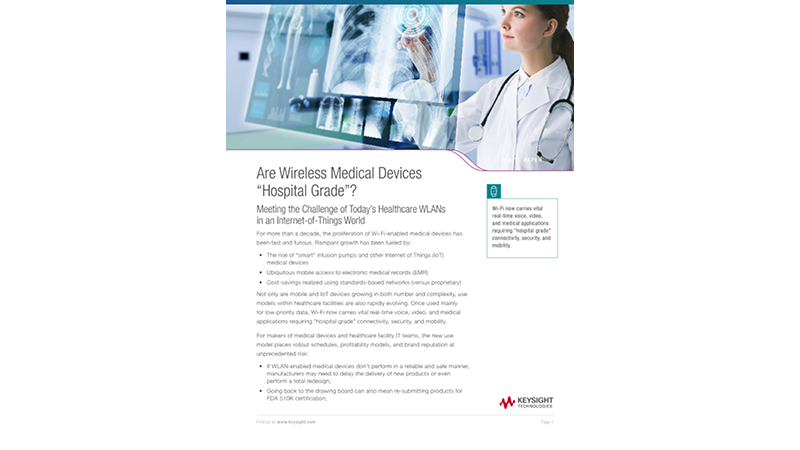 Are Wireless Medical Devices "Hospital Grade"?