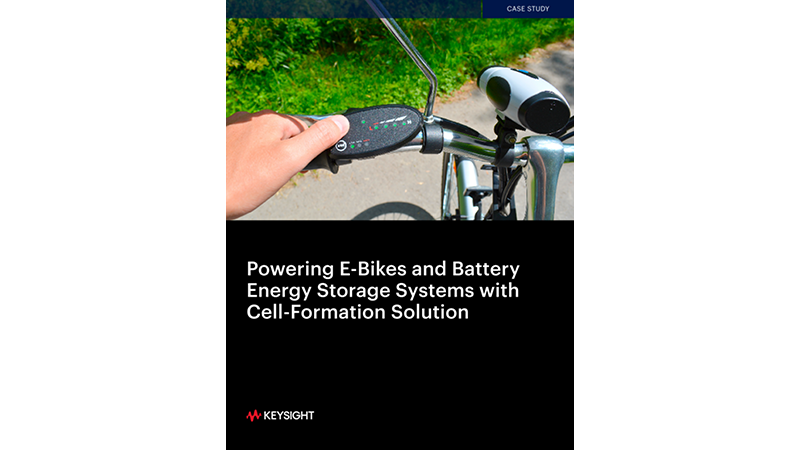 Cell Formation Solutions: E-Bikes and Battery Energy Storage