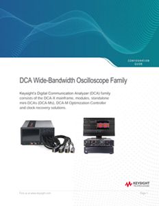 Dca X Sampling Oscilloscopes Keysight