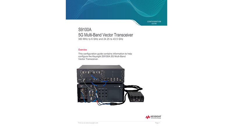 S9100A 5G Multi-Band Vector Transceiver