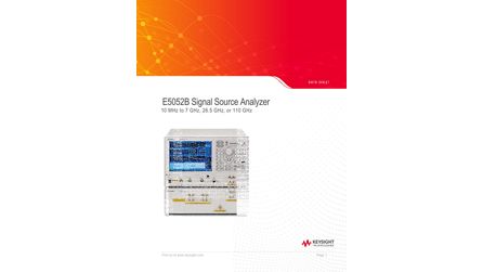 E5052b Signal Source Analyzer