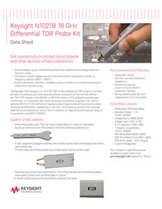 N1021B 18 GHz Differential TDR/TDT Probe Kit | Keysight
