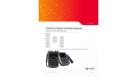 Fieldfox Handheld Analyzers 4 6 5 9 14 18 26 5 32 44 50 Ghz