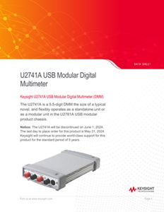U2741A USB Modular Digital Multimeter, 5.5 Digit | Keysight