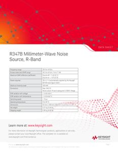 R347b ミリ波ノイズ ソース Rバンド Keysight