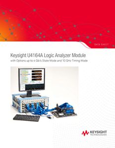 U4164a Logic Analyzer Module With Options Up To 4 Gb S State Mode And 10 Ghz Timing Mode Keysight