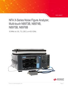 NFA Series Noise Figure Analyzers | Keysight