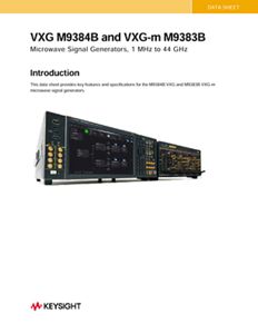 M9383b Vxg M 마이크로파 신호 발생기 Keysight