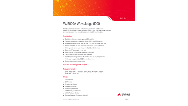 WJ5000A WaveJudge 5000