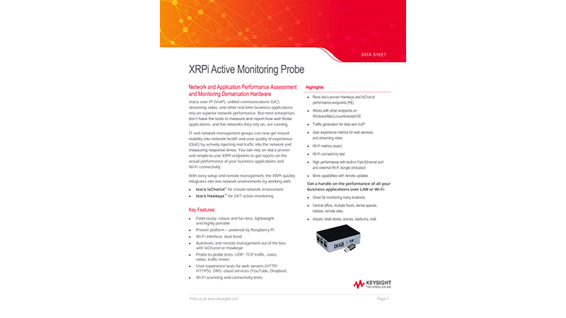 XRPi Active Monitoring Probe