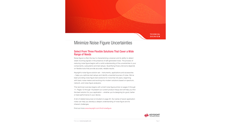 Minimize Noise Figure Uncertainties