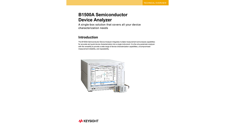 B1500A Semiconductor Device Analyzer