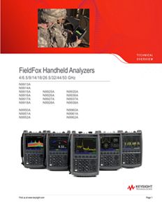 FieldFox Handheld Analyzers 4/6.5/9/14/18/26.5/32/44/50 GHz