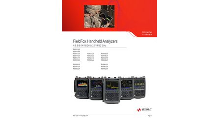 Fieldfox Handheld Analyzers 4 6 5 9 14 18 26 5 32 44 50 Ghz