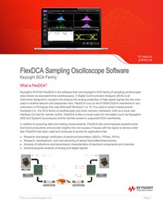 Dca X Sampling Oscilloscopes Keysight