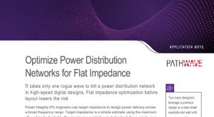 Optimize Power Distribution Networks for Flat Impedance