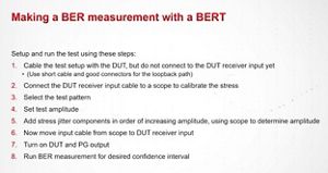 Lesson 7 - Making BERT Measurements with a BERT