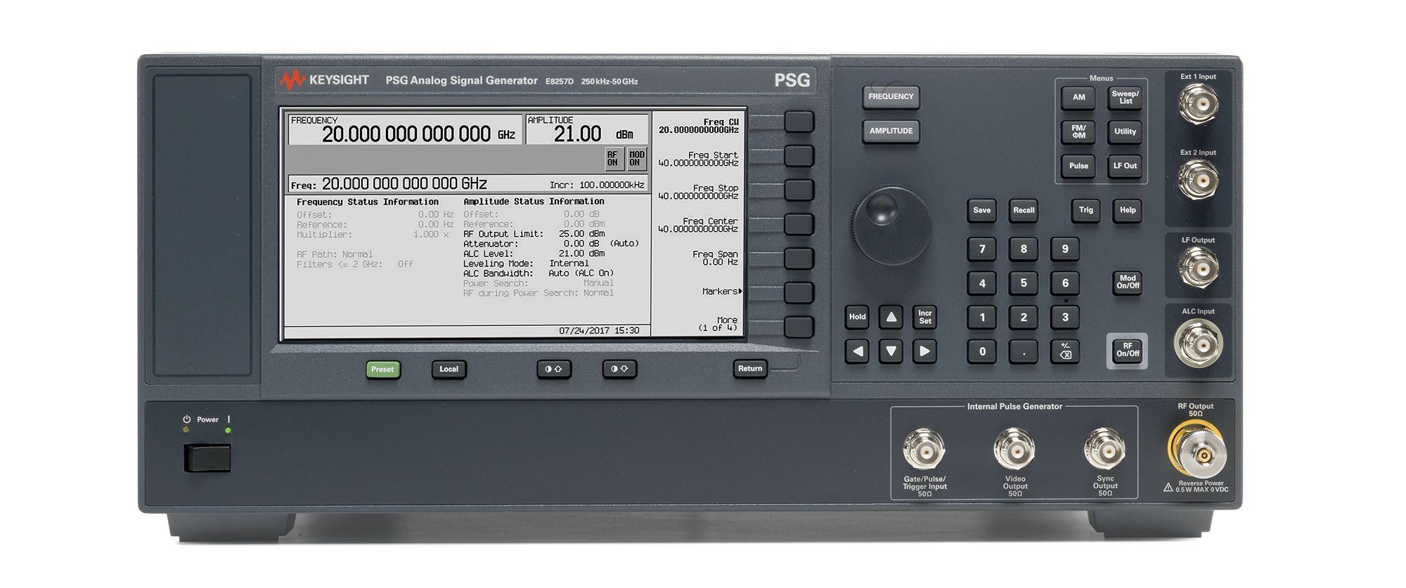 PSG Analog Signal Generator Keysight Premium Used E8257D - Stock Image 2