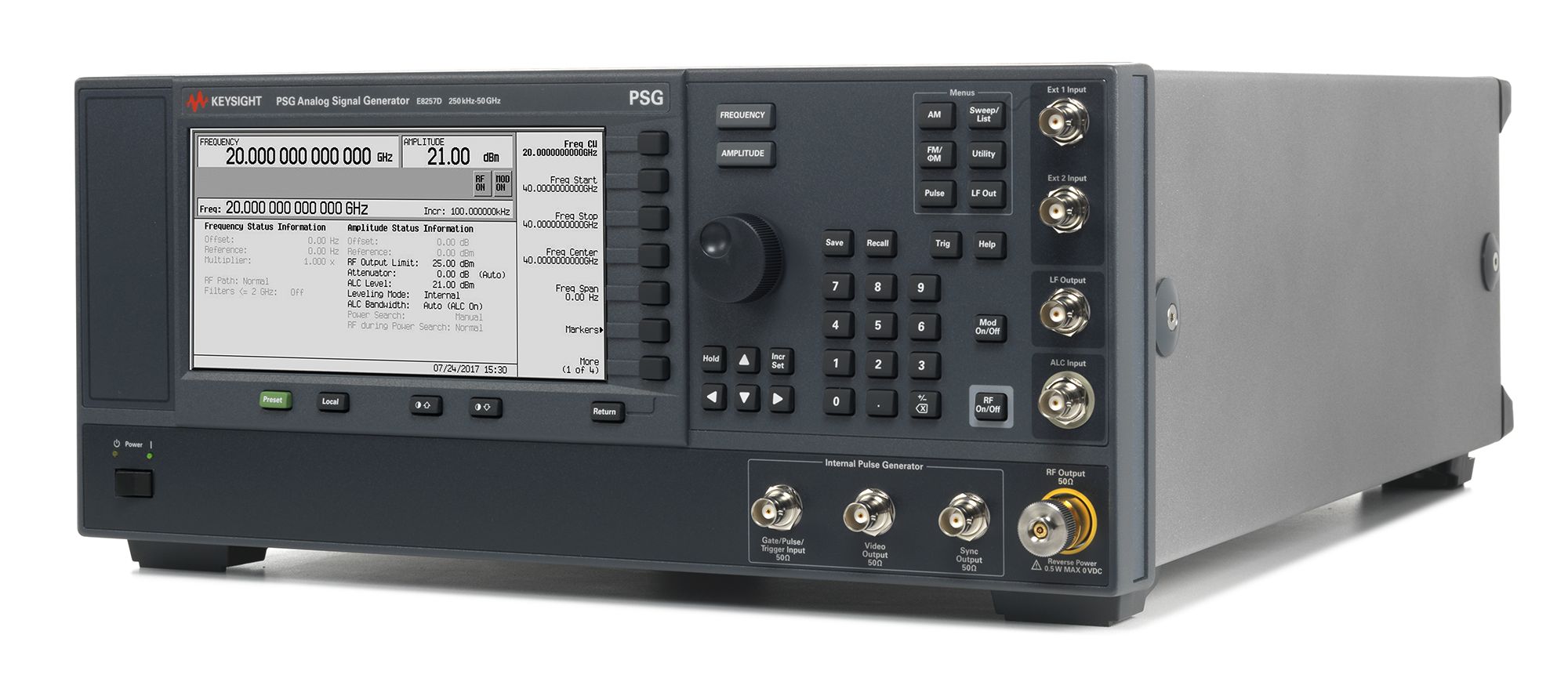 PSG Analog Signal Generator Keysight Premium Used E8257D - Stock Image 3