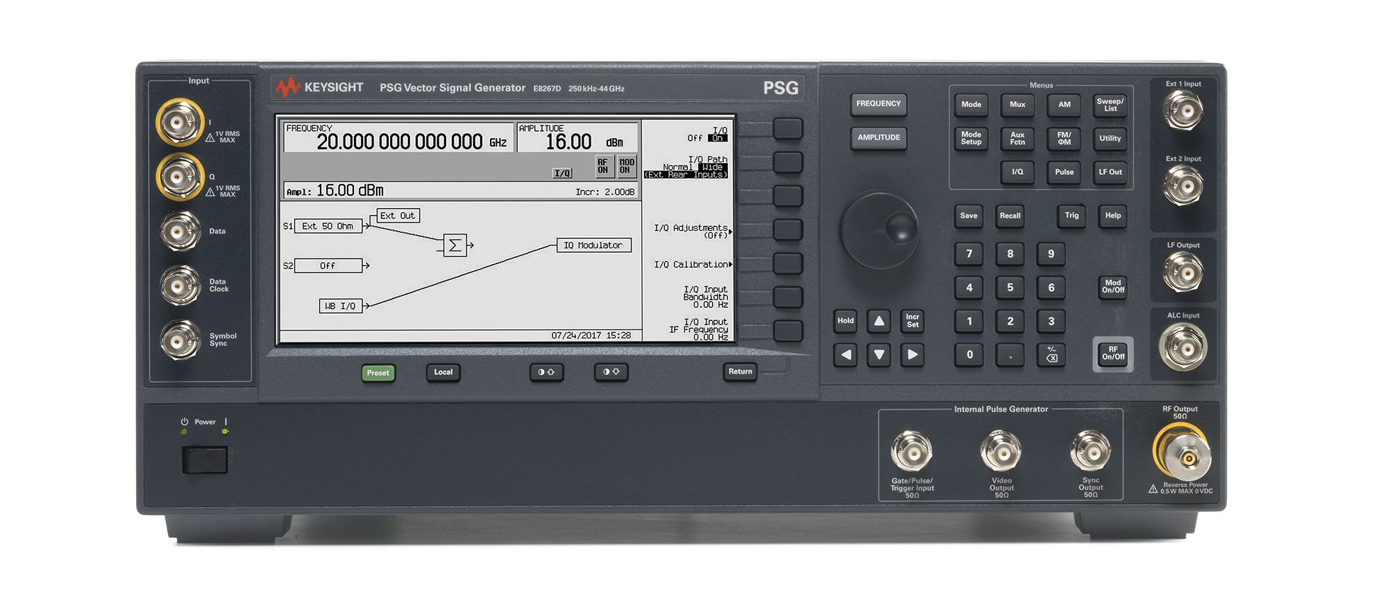 PSG Vector Signal Generator Keysight Premium Used E8267D - Stock Image 2
